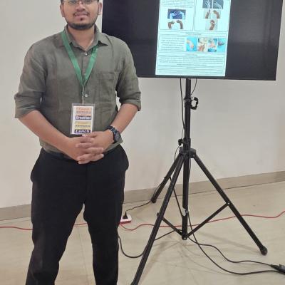 Dr Rahul Patne First year Resident won First prize in Poster presentation at MTS IOA Vidisha